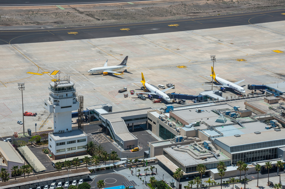 Tenerife,,Canary,Islands,-,May,16,,2017:,Aerial,Photo,With hire car tenerife south airport
